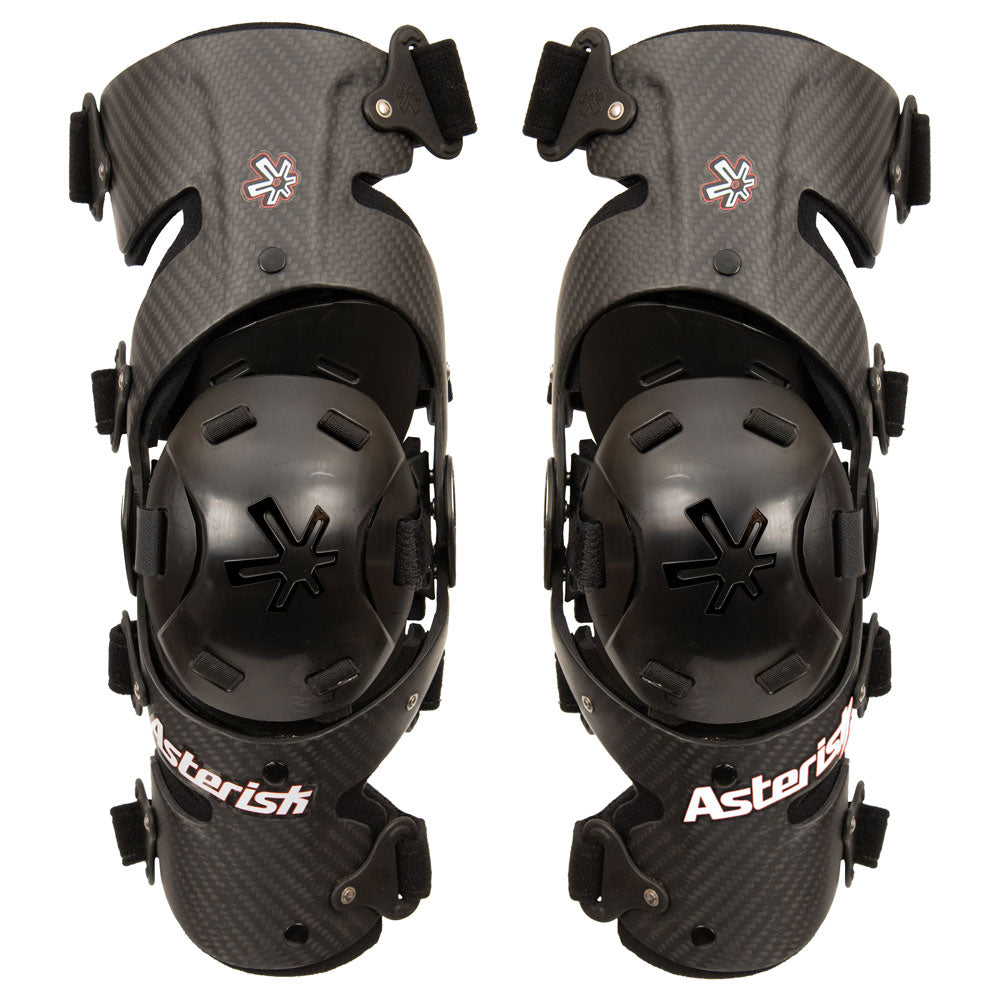 Asterisk Carbon Cell 1 Knee Brace Pair