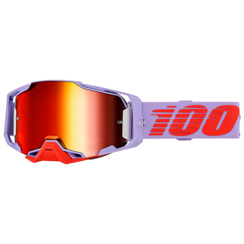 100% Armega Goggle Fausto Frame/Red Mirror Lens