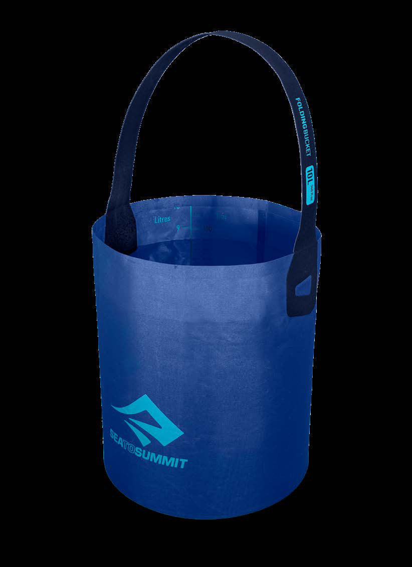 Ultra-Sil Folding Bucket - 10L Blue Atoll - view 2