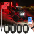 Tusk LED Rock Light Kit with Dual 4' LED Whips