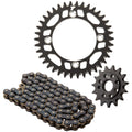 Tusk Chain and Sprocket Kit - Aluminum Rear/O-Ring Chain Black Rear Sprocket