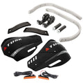 Tusk D-Flex Pro Adventure Handguards w/Turn Signals Silver Bar/Black Plastics 7/8" Bars