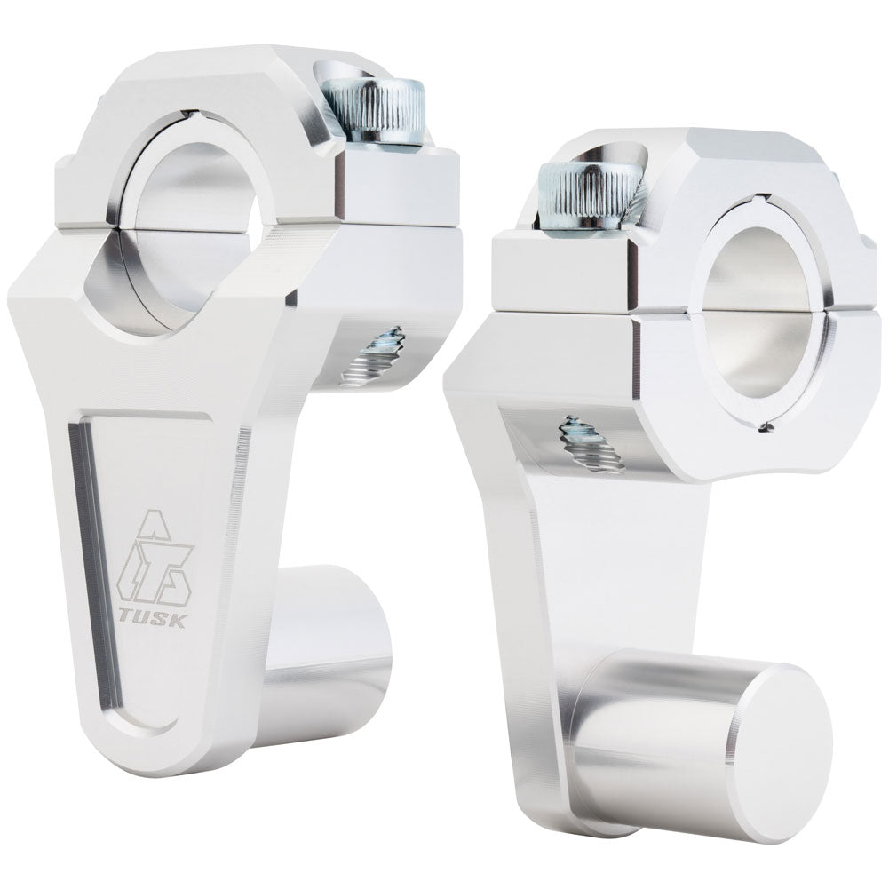 Tusk 2" Pivoting Bar Risers 7/8" Bar Clamp to 7/8" or 1 1/8" Bars